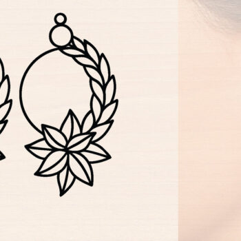 Intra απο ξύλο plywood 3mm-4mm πάχος – Γαμήλια Ξύλινα Σκουλαρίκια Δίασταση  5x5 cm INTRAFABR-118707737 - Image 1