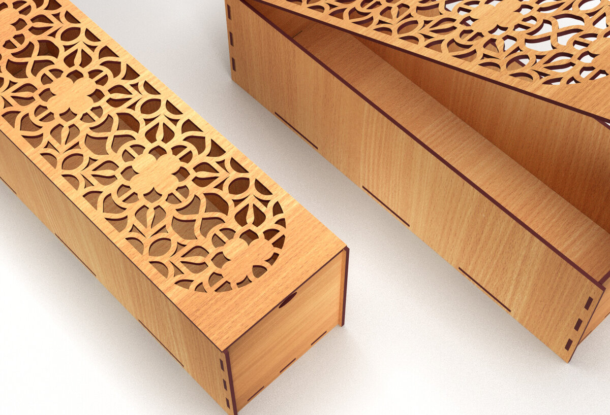 Intra απο ξύλο plywood 3mm-4mm πάχος – Ξύλινο κουτί δώρου γάμου Κοπή λέιζερ 07 Δίασταση  20x20 cm INTRAFABR-83367759