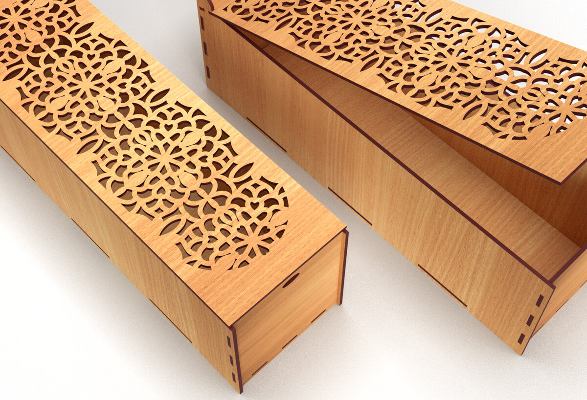 Intra απο ξύλο plywood 3mm-4mm πάχος – Ξύλινο κουτί δώρου γάμου Κοπή λέιζερ 12 Δίασταση  20x20 cm INTRAFABR-83367878