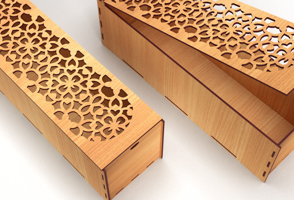 Intra απο ξύλο plywood 3mm-4mm πάχος – Ξύλινο κουτί δώρου γάμου Κοπή λέιζερ 14 Δίασταση  20x20 cm INTRAFABR-83368009