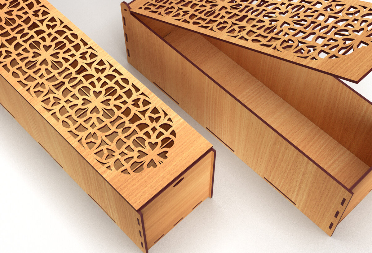 Intra απο ξύλο plywood 3mm-4mm πάχος – Ξύλινο κουτί δώρου γάμου Κοπή λέιζερ 15 Δίασταση  20x20 cm INTRAFABR-83368004