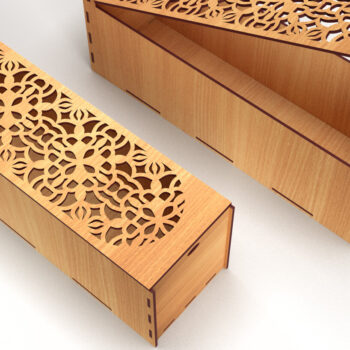 Intra απο ξύλο plywood 3mm-4mm πάχος – Ξύλινο κουτί δώρου γάμου Δίασταση  20x20 cm INTRAFABR-83367752 - Image 1