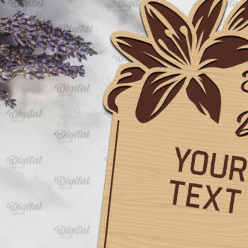 Intra απο ξύλο plywood 3mm-4mm πάχος – Ξύλινο Προσκλητήριο Γάμου Δίασταση  20x20 cm INTRAFABR-98459893 - Image 1