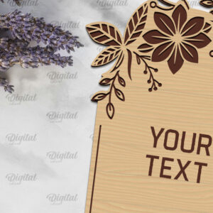 Intra απο ξύλο plywood 3mm-4mm πάχος – Ξύλινο Προσκλητήριο Γάμου Δίασταση  20x20 cm INTRAFABR-98460389