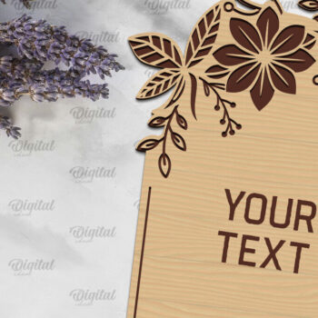 Intra απο ξύλο plywood 3mm-4mm πάχος – Ξύλινο Προσκλητήριο Γάμου Δίασταση  20x20 cm INTRAFABR-98460389 - Image 1