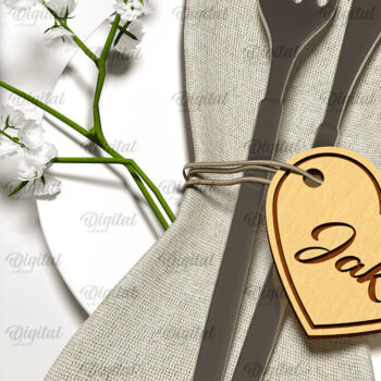 Intra απο ξύλο plywood 3mm-4mm πάχος – Κάρτα Γάμου Ξύλινη Θέση Δίασταση  20x20 cm INTRAFABR-100494889 - Image 1