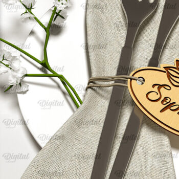 Intra απο ξύλο plywood 3mm-4mm πάχος – Κάρτα Γάμου Ξύλινη Θέση Δίασταση  20x20 cm INTRAFABR-100494863 - Image 1