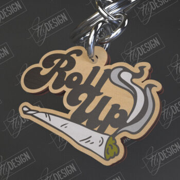 Intra απο ξύλο plywood 3mm-4mm πάχος – Μπρελόκ Weed Bundle |Cannabis Δίασταση  5x5 cm INTRAFABR-102119694 - Image 5