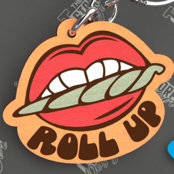 Intra απο ξύλο plywood 3mm-4mm πάχος – Πακέτο κοπής λέιζερ με μπρελόκ Weed | Αρχείο CNC Δίασταση  5x5 cm INTRAFABR-103793972 - Image 3