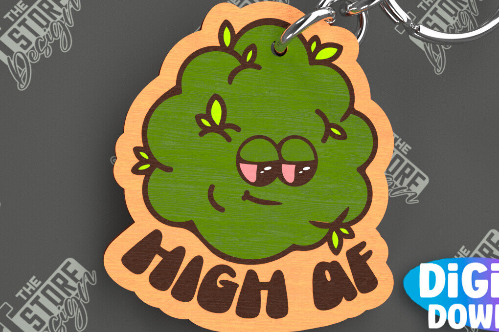 Intra απο ξύλο plywood 3mm-4mm πάχος – Μπρελόκ ζιζανίων | Μπρελόκ με φύλλα ζιζανίων | CNC Δίασταση  5x5 cm INTRAFABR-103793659