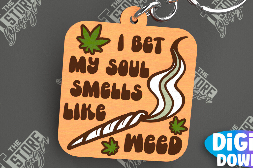 Intra απο ξύλο plywood 3mm-4mm πάχος – Μπρελόκ ζιζανίων | Μπρελόκ με φύλλα ζιζανίων | CNC Δίασταση  5x5 cm INTRAFABR-103793672