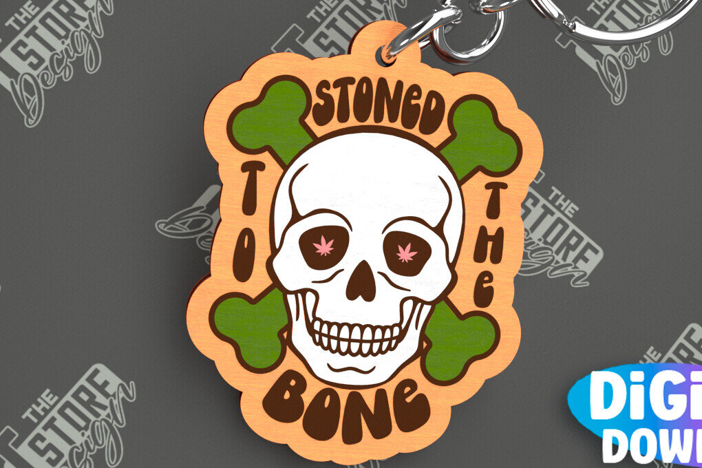 Intra απο ξύλο plywood 3mm-4mm πάχος – Μπρελόκ ζιζανίων | Μπρελόκ με φύλλα ζιζανίων | CNC Δίασταση  5x5 cm INTRAFABR-103793684