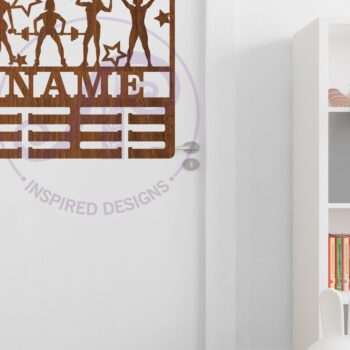 Intra απο ξύλο plywood 3mm-4mm πάχος – Όνομα κατόχου γυναικείου μεταλλίου άρσης βαρών Δίασταση  20x20 cm INTRAFABR-88108299 - Image 3