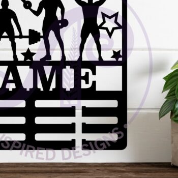 Intra απο ξύλο plywood 3mm-4mm πάχος – Όνομα κατόχου ανδρικού μεταλλίου άρσης βαρών Δίασταση  20x20 cm INTRAFABR-111632054 - Image 2