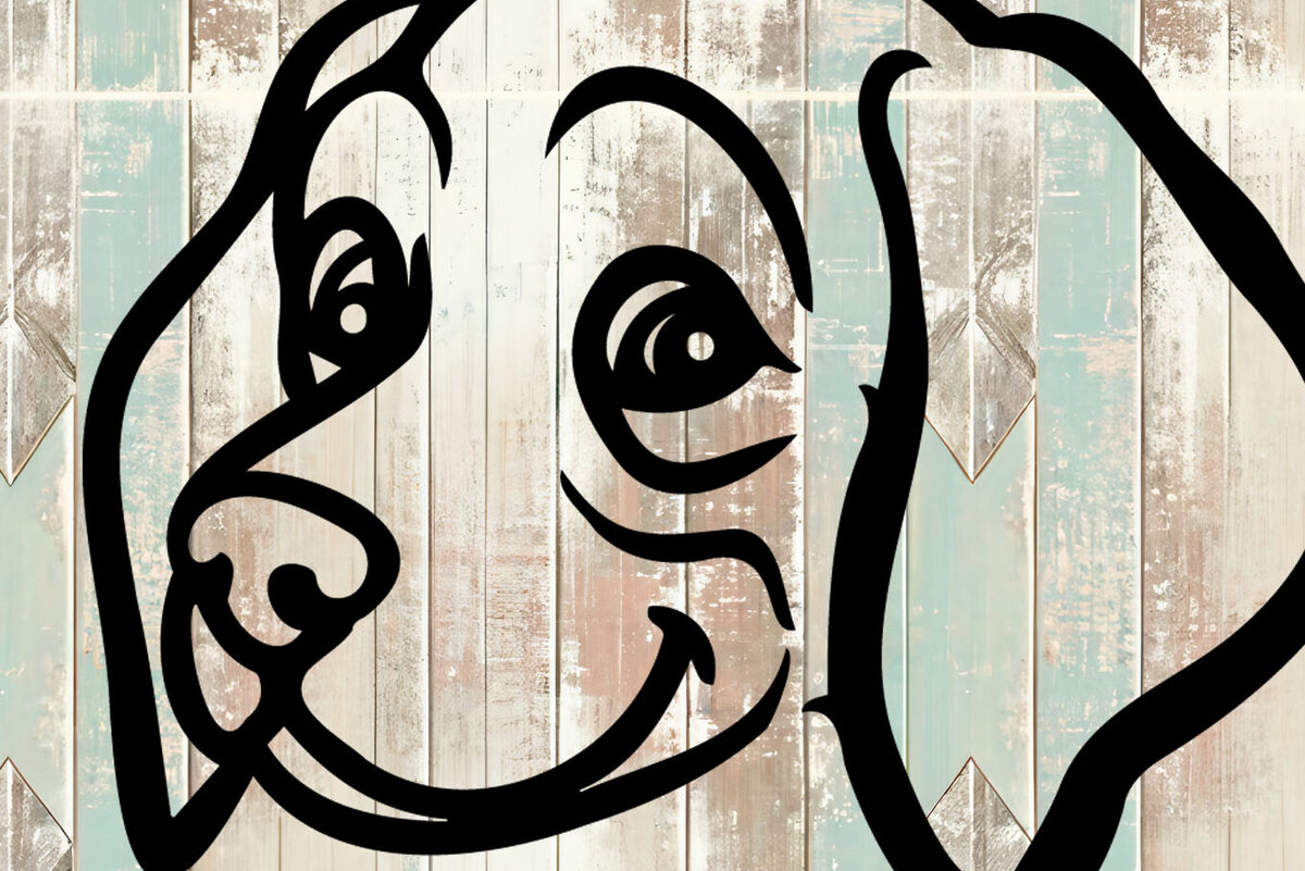 Intra απο ξύλο plywood 3mm-4mm πάχος – Weimaraner Design Δίασταση  40x30 cm INTRAFABR-105330649