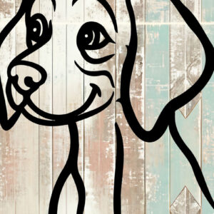 Intra απο ξύλο plywood 3mm-4mm πάχος – Weimaraner Design Δίασταση  40x30 cm INTRAFABR-105330700