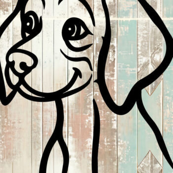 Intra απο ξύλο plywood 3mm-4mm πάχος – Weimaraner Design Δίασταση  40x30 cm INTRAFABR-105330700 - Image 1