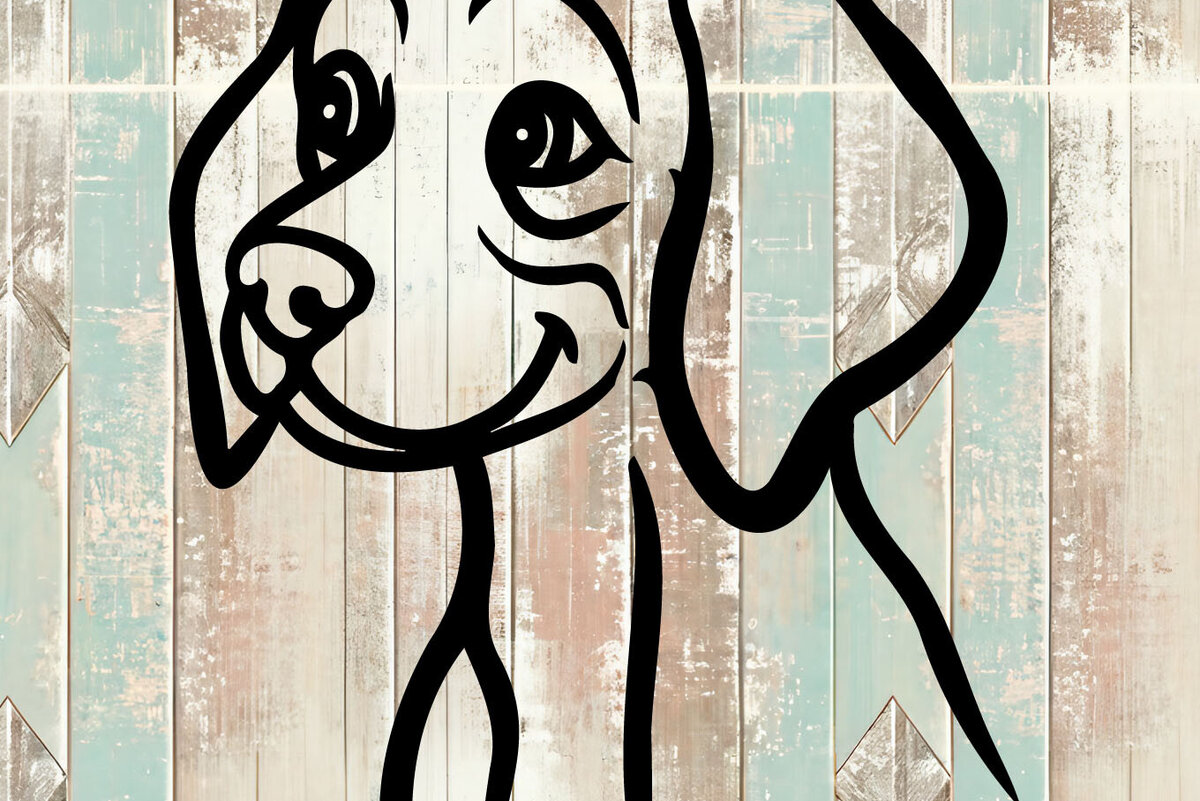 Intra απο ξύλο plywood 3mm-4mm πάχος – Weimaraner Design Δίασταση  40x30 cm INTRAFABR-105330700