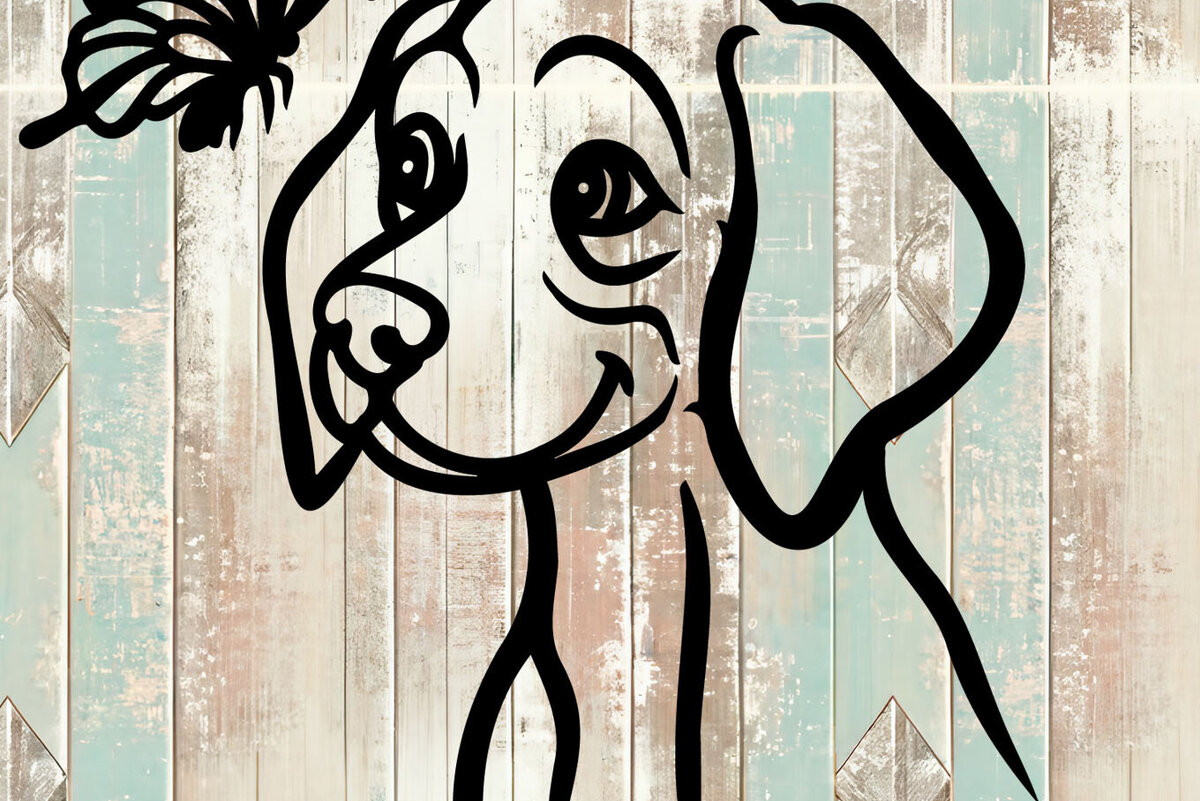 Intra απο ξύλο plywood 3mm-4mm πάχος – Weimaraner Design Δίασταση  40x30 cm INTRAFABR-105330751