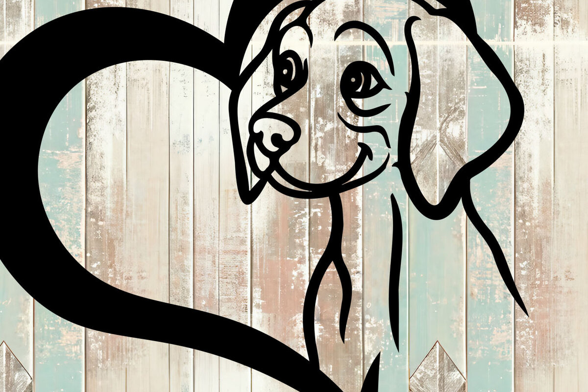 Intra απο ξύλο plywood 3mm-4mm πάχος – Weimaraner Design Δίασταση  40x30 cm INTRAFABR-105330908