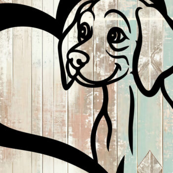 Intra απο ξύλο plywood 3mm-4mm πάχος – Weimaraner Design Δίασταση  40x30 cm INTRAFABR-105330908 - Image 3