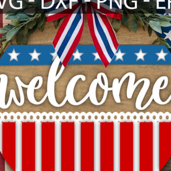 Intra απο ξύλο plywood 3mm-4mm πάχος – Καλώς ήρθατε στις 4 Ιουλίου Door Δίασταση  20x20 cm INTRAFABR-117243834 - Image 3