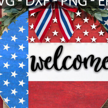 Intra απο ξύλο plywood 3mm-4mm πάχος – Καλώς ήρθατε στις 4 Ιουλίου Door Δίασταση  20x20 cm INTRAFABR-117243752 - Image 3