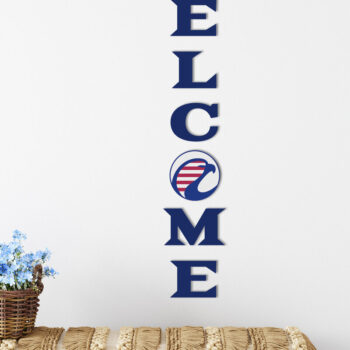 Intra απο ξύλο plywood 3mm-4mm πάχος – Καλώς ορίσατε 4 Ιουλίου Πολυεπίπεδο Αποκομμένο Αρχείο Δίασταση 20x20 cm INTRAFABR-12169537 - Image 3