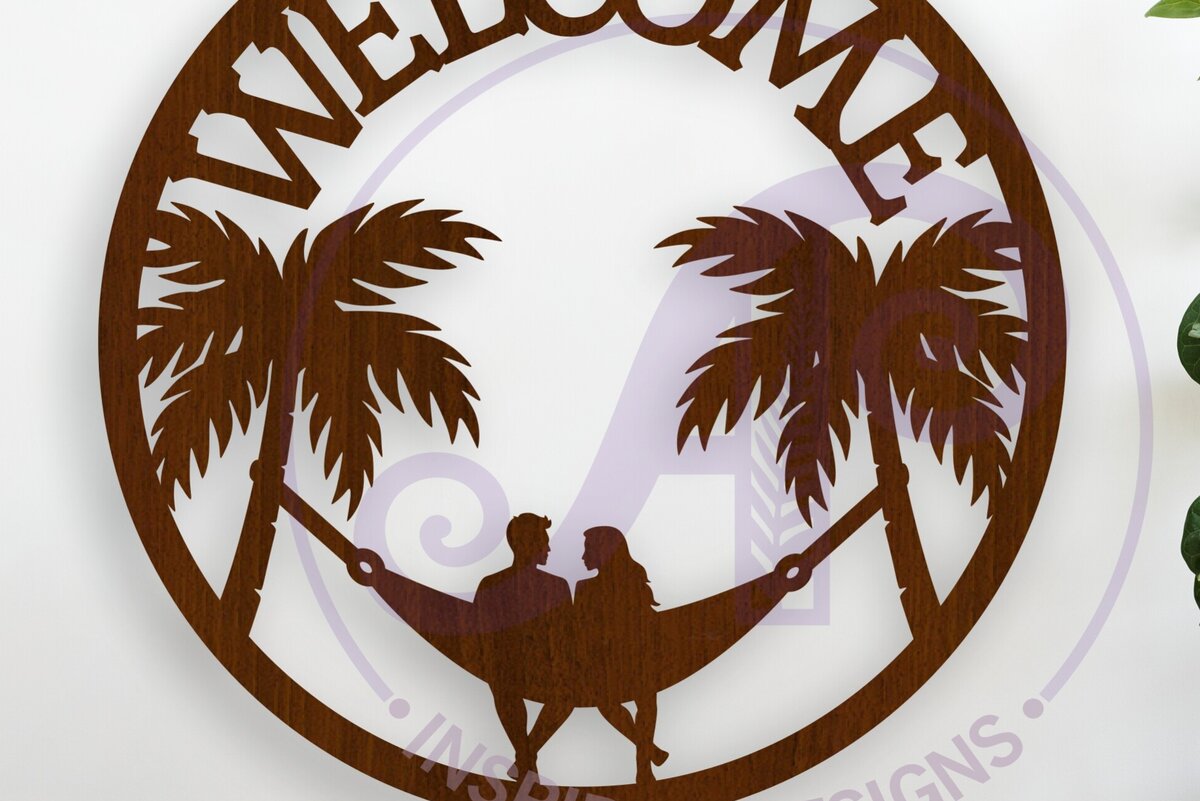 Intra απο ξύλο plywood 3mm-4mm πάχος – Επιτοίχια επιγραφή καλωσορίσματος Beach House, Αρχείο. Δίασταση  20x20 cm INTRAFABR-123700955