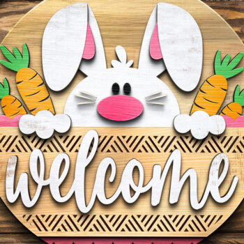 Intra απο ξύλο plywood 3mm-4mm πάχος – Καλώς ήρθες Μπάνι | Κρεμάστρα πόρτας Δίασταση  20x20 cm INTRAFABR-117240102 - Image 3