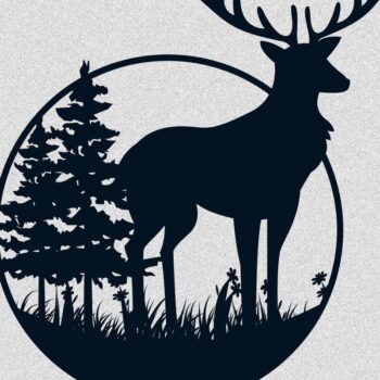 Intra απο ξύλο plywood 3mm-4mm πάχος – Welcome Deer Sing Tree Δίασταση  20x20 cm INTRAFABR-33560857 - Image 1