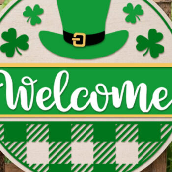 Intra απο ξύλο plywood 3mm-4mm πάχος – Κρεμάστρα πόρτας καλωσορίσματος Στρογγυλή πινακίδα Δίασταση  20x20 cm INTRAFABR-60315675 - Image 2