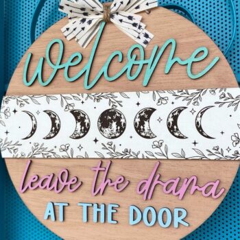 Intra απο ξύλο plywood 3mm-4mm πάχος – Welcome Door Round Laser Δίασταση  20x20 cm INTRAFABR-34777105 - Image 2