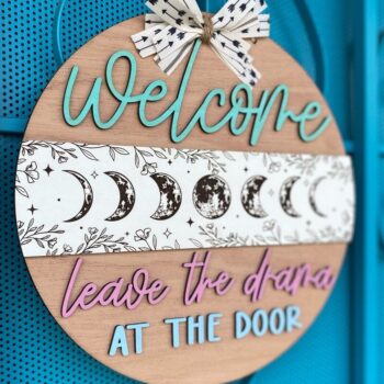 Intra απο ξύλο plywood 3mm-4mm πάχος – Welcome Door Round Laser Δίασταση  20x20 cm INTRAFABR-34777105 - Image 3