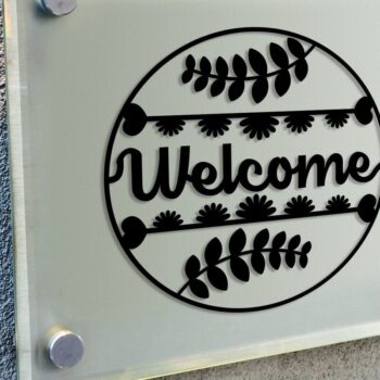 Intra απο ξύλο plywood 3mm-4mm πάχος – Αρχείο κοπής με λέιζερ επιγραφή υποδοχής πόρτας Δίασταση  20x20 cm INTRAFABR-32209661 - Image 1