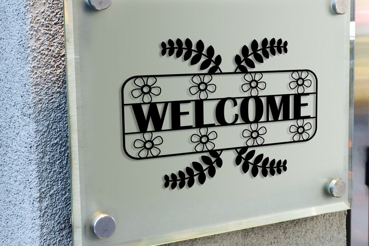 Intra απο ξύλο plywood 3mm-4mm πάχος – Αρχείο κοπής με λέιζερ επιγραφή υποδοχής πόρτας Δίασταση  20x20 cm INTRAFABR-32209905