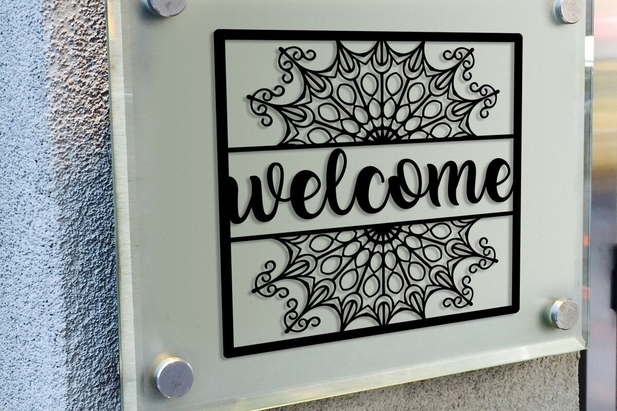 Intra απο ξύλο plywood 3mm-4mm πάχος – Αρχείο κοπής με λέιζερ επιγραφή υποδοχής πόρτας Δίασταση  20x20 cm INTRAFABR-32209919