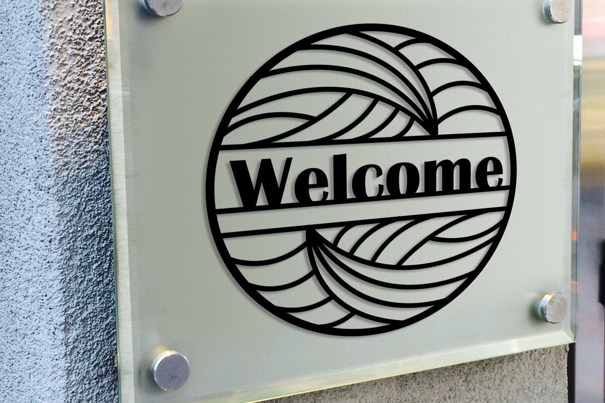 Intra απο ξύλο plywood 3mm-4mm πάχος – Αρχείο κοπής με λέιζερ επιγραφή υποδοχής πόρτας Δίασταση  20x20 cm INTRAFABR-32209662