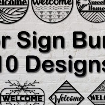 Intra απο ξύλο plywood 3mm-4mm πάχος – Πακέτο Sign Sign Door Welcome Δίασταση  40x30 cm INTRAFABR-32210058 - Image 1