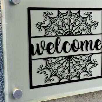 Intra απο ξύλο plywood 3mm-4mm πάχος – Πακέτο Sign Sign Door Welcome Δίασταση  40x30 cm INTRAFABR-32210058 - Image 11