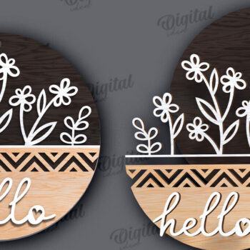 Intra απο ξύλο plywood 3mm-4mm πάχος – Πακέτο κοπής λέιζερ επιγραφών υποδοχής πόρτας Δίασταση 20x20 cm INTRAFABR-112148749 - Image 7