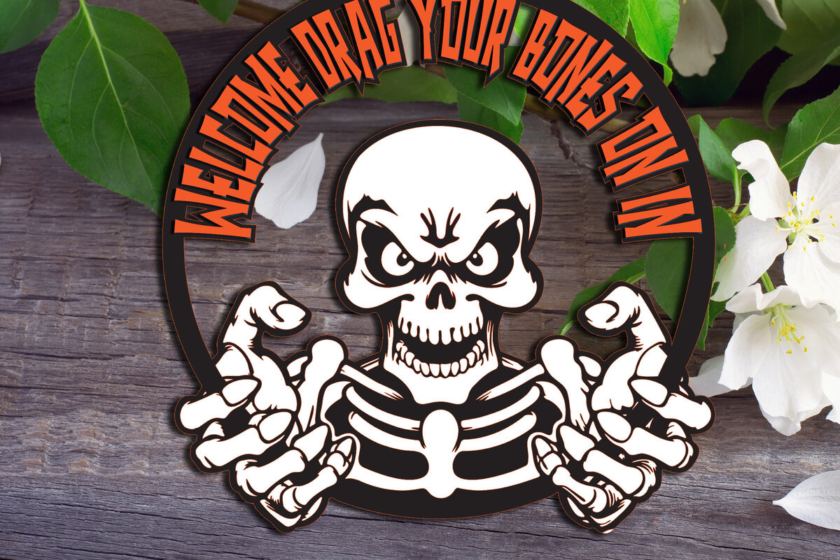 Intra απο ξύλο plywood 3mm-4mm πάχος – Καλώς ήρθατε Σύρετε τα οστά σας μέσα Δίασταση  20x20 cm INTRAFABR-105881666