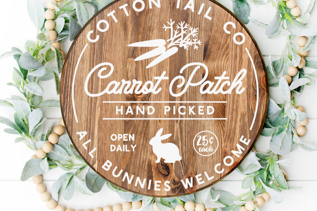 Intra απο ξύλο plywood 3mm-4mm πάχος – Καλώς ορίσατε Πασχαλινό Στρογγυλό Σήμα, Πάσχα Δίασταση  20x20 cm INTRAFABR-25661752