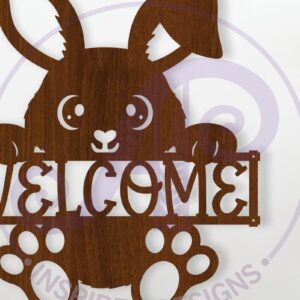 Intra απο ξύλο plywood 3mm-4mm πάχος – Καλώς ορίσατε Πασχαλινή επιγραφή τοίχου, Αρχείο Δίασταση  40x30 cm INTRAFABR-116859628