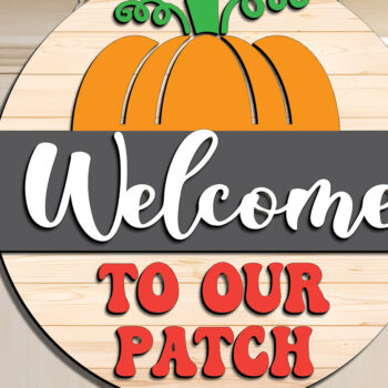 Intra απο ξύλο plywood 3mm-4mm πάχος – Καλώς ορίσατε Fall Door Sign Δίασταση  40x30 cm INTRAFABR-110614182 - Image 1