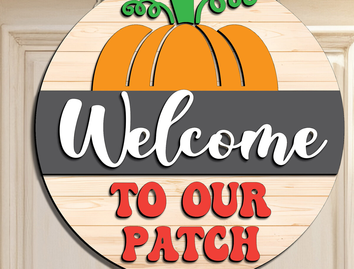 Intra απο ξύλο plywood 3mm-4mm πάχος – Καλώς ορίσατε Fall Door Sign Δίασταση  40x30 cm INTRAFABR-110614182