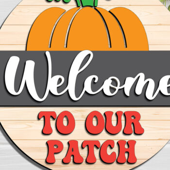 Intra απο ξύλο plywood 3mm-4mm πάχος – Καλώς ορίσατε Fall Door Sign Δίασταση  40x30 cm INTRAFABR-110614182 - Image 3