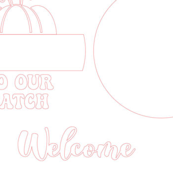 Intra απο ξύλο plywood 3mm-4mm πάχος – Καλώς ορίσατε Fall Door Sign Δίασταση  40x30 cm INTRAFABR-110614182 - Image 4