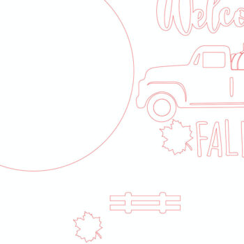 Intra απο ξύλο plywood 3mm-4mm πάχος – Καλώς ορίσατε Fall Door Sign Δίασταση  40x30 cm INTRAFABR-100486311 - Image 4