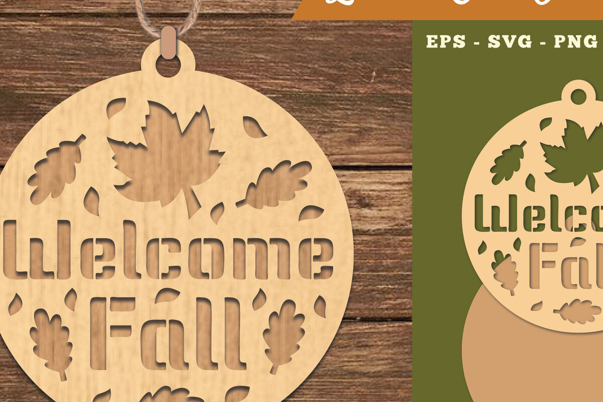 Intra απο ξύλο plywood 3mm-4mm πάχος – Καλωσόρισμα Fall Ornment 2 Δίασταση  20x20 cm INTRAFABR-111385320